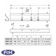 755mm Black Divider Strip for 9mm Panels